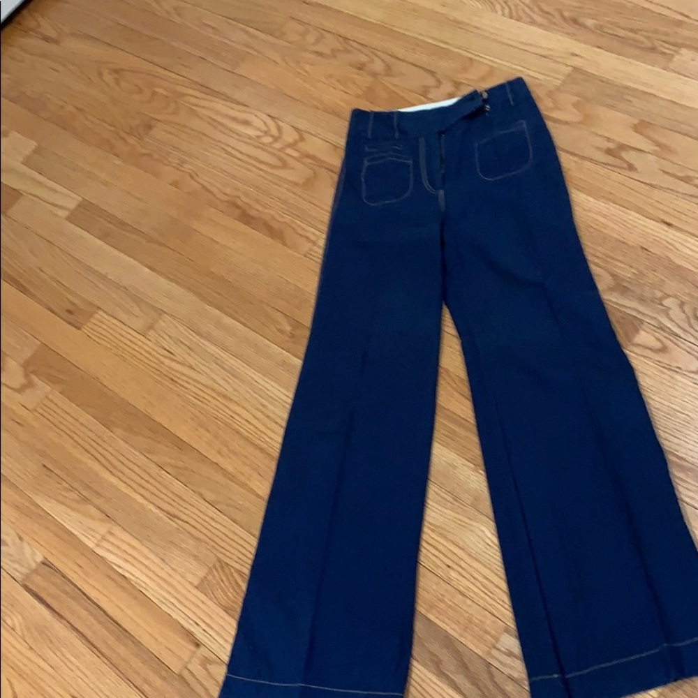 Karen walker high waist blue flares